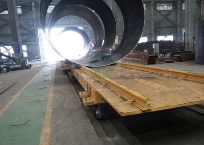 16 t Electric  Rail Guided Motorized Cart for steel element handling
