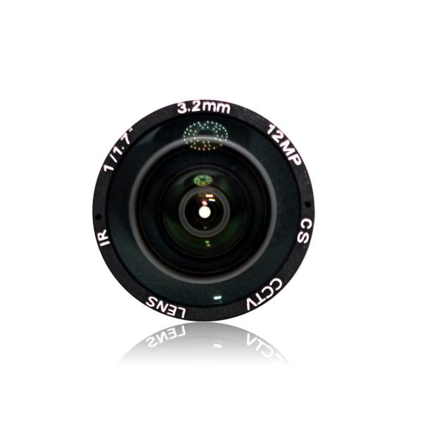 12Megapixel 4K 3.2mm Lens Fixed CS Lens 12MP 3.2mm 160 Degree 1/1.7 inch For 4K IP CCTV Box camera