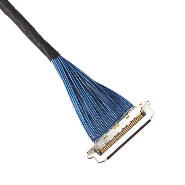 ISO13485 LVDS Coaxial Cable Assembly HRS DF81-30S-0.4H For Drone