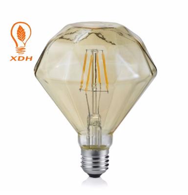Ampola do diodo emissor de luz de D95 4W E27, bulbos 2200k do diodo emissor de luz de Diamond Decorative Filament