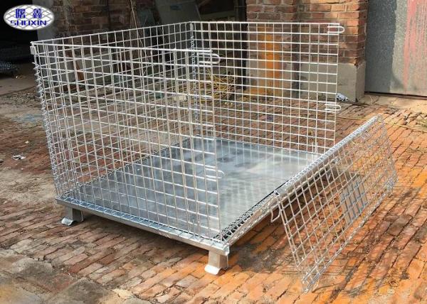 Fio de aço galvanizado mergulhado quente dobrável da gaiola rígida da pálete do metal da malha