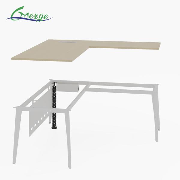 Contemporary Assembly Required Home Office Computer Desk with Cable Management System