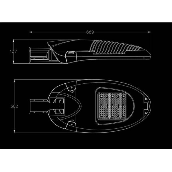 Road Project Lighting 60W IP65 Cree LED Street Lights 120LM/W Outdoor 5 Years Warranty