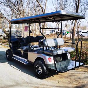 2023 Noir 6 Seater Golf Cart 4x4 60V Batterie au lithium 35mph