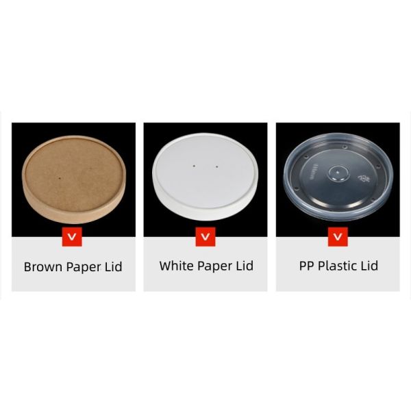 16OZ 26oz Kraft Take Away Eco Friendly Disposable Food Containers Biodegradable Soup Cups