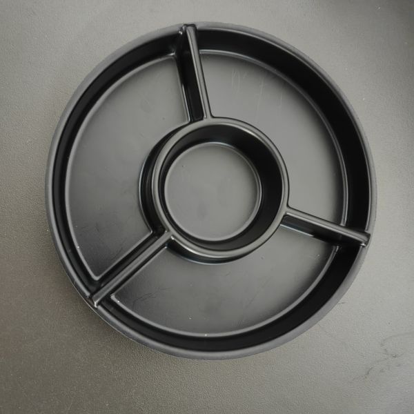 Personaliza contenedores de chocolate de diferentes formas con bandeja interior de plástico negro PS para cajas de papel de chocolate