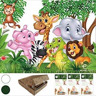 Safari Disposable Placemats For Table Top 60 Mats for Children Kids Toddlers Baby Perfect to use as Restaurants Place mats