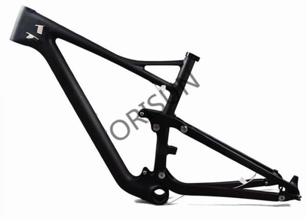Full Suspension Race Bike Carbon Frame XC / Trail Mtb 122 Mm Wheel Travel