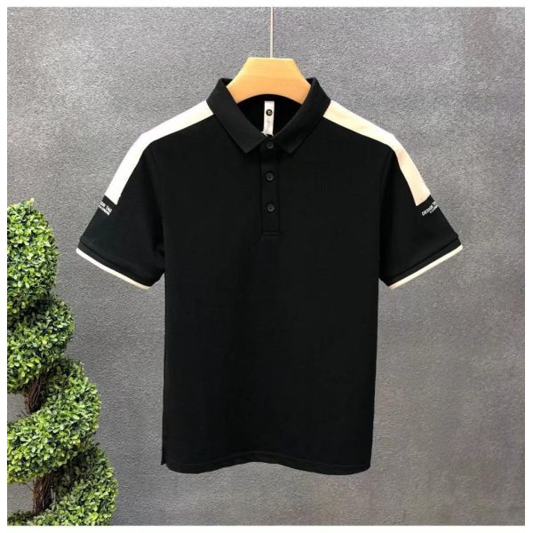 New Men's Printed Polo Shirt Blank Men's Polo T Shirts Embroidered Plain Short Sleeve Casual Polo Shirts