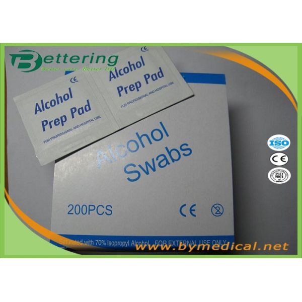 First Aid Medical Sterile Alcohol Prep Pads / Alcohol Prep Swabs Non Woven Material