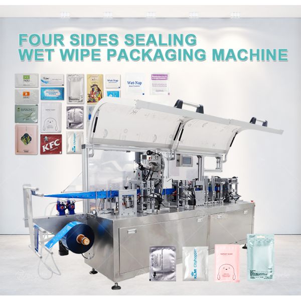 L3300*W2300*H1600mm Wet Wipes Manufacturing Machine With Packaging Single Mini Pocket
