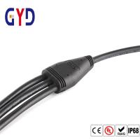 3 branco impermeável elétrico do preto do conector de cabo do divisor da maneira IP67