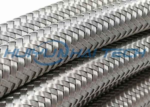 Sleeving trançado de aço inoxidável do Weave high-density para a abrasão do cabo - resistente