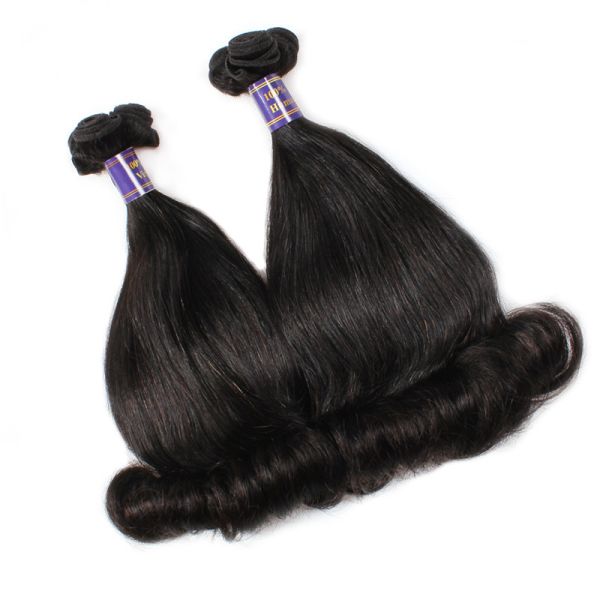 No shedding no tangle Natural Color 100% Indian Human Hair Bulk Extension