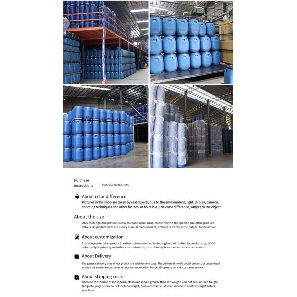 HDPE Open Head Barrel Plastic Drum Leakproof 125 Litre Hook Drum