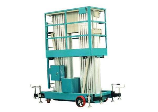 Capacidade avaliado 150kg do único elevador de alumínio da plataforma de trabalho aéreo do mastro GTWY-1000