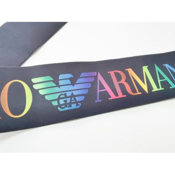 Эластичная резиновая лента лайкра/нейлона 3CM черная с подгонянным красочным логотипом