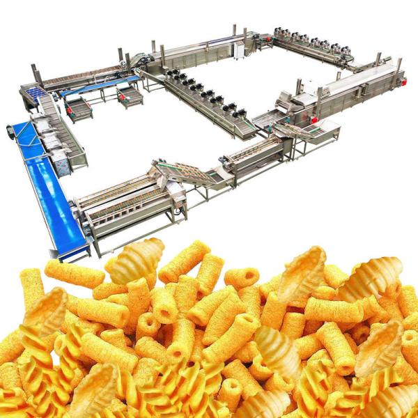 Instalação completa de produção de batatas fritas de banana e batatas fritas verdes Capacidade 2000 kg/h