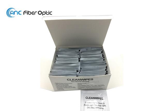 A limpeza pre saturada da fibra ótica limpa a inflamabilidade sem fiapos do material da tela