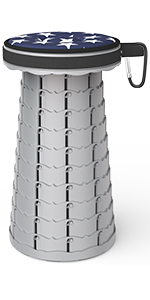 Retractable Folding Stool, Collapsible Telescoping Foldable Stool For Adults For Outdoor Fishing Hiking Gardenin