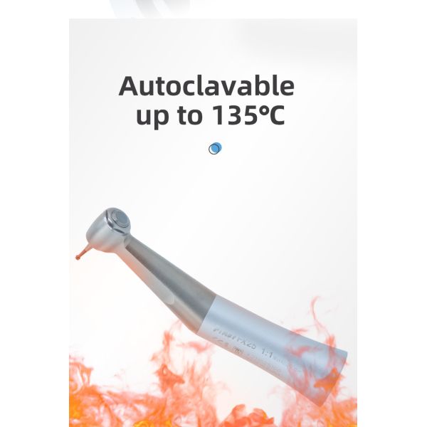 Straight Nose Dental Handpiece Unit 0.3-0.35Mpa With Air Motor