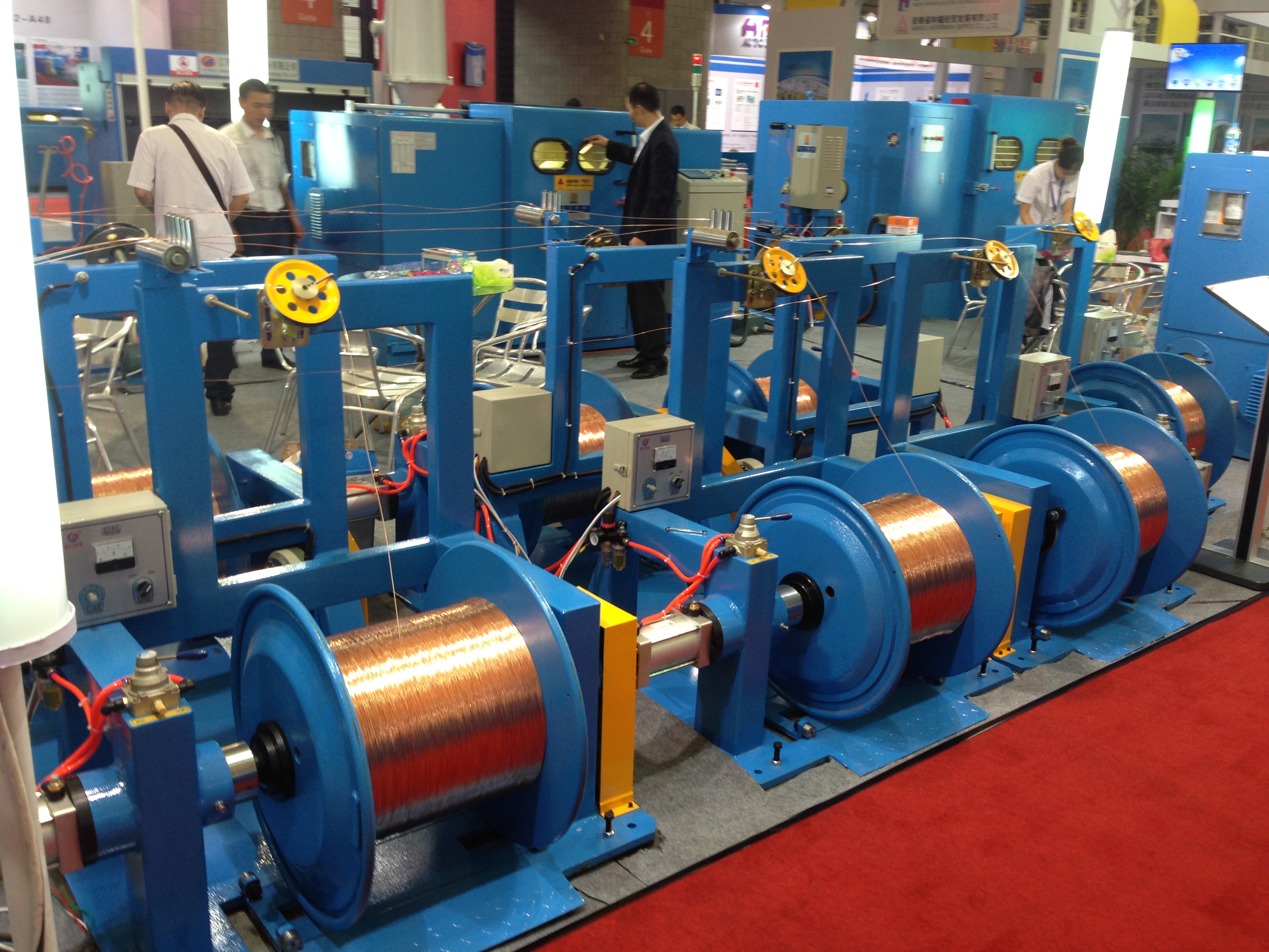 Shaftless Passive Pay Off Wire Bunching Machine 0.7mm Screw 200m min Equipment
