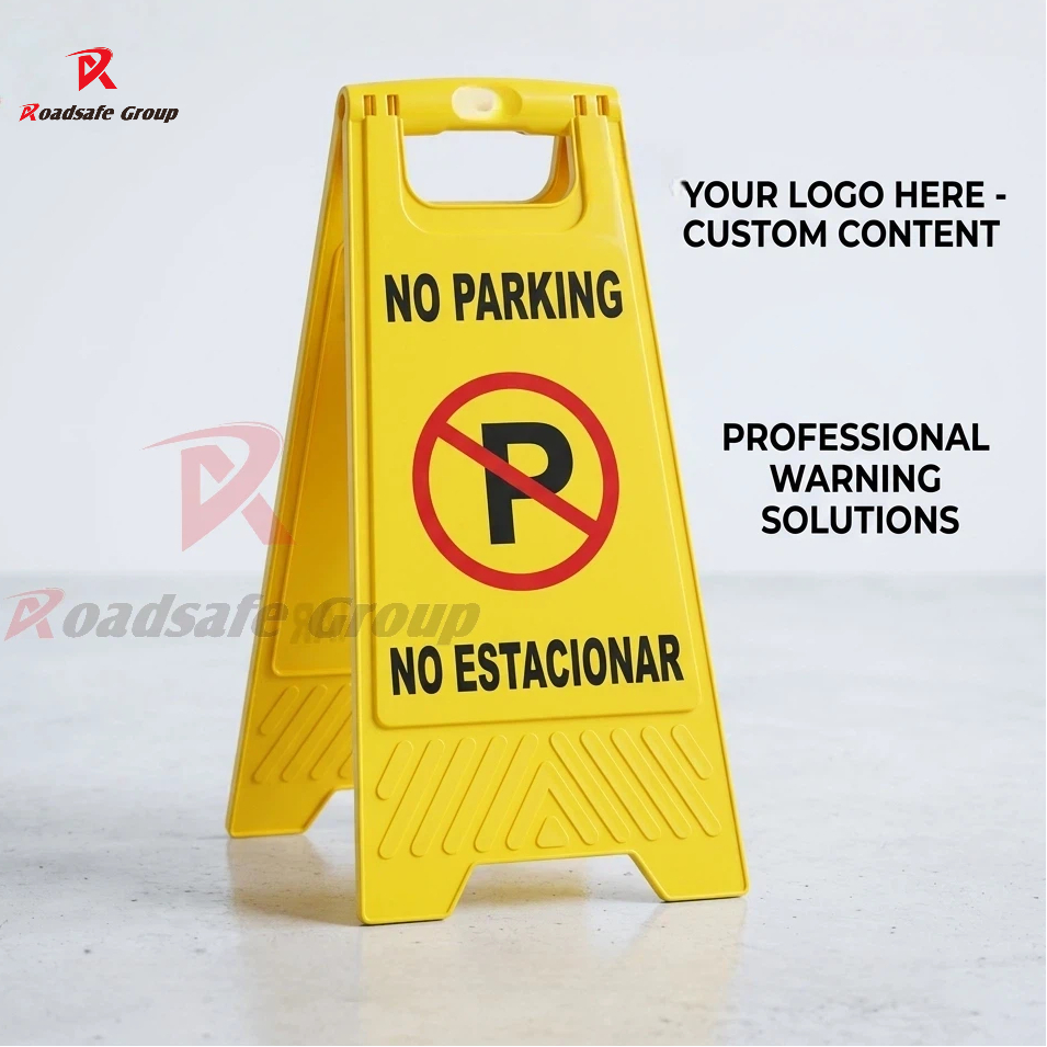 Durable Roadside Safety Guidance Traffic Caution wet Floor Custom LOGO Sign Road Safety Sign board 60X29CM Reflective Barrier for No Parking Warning