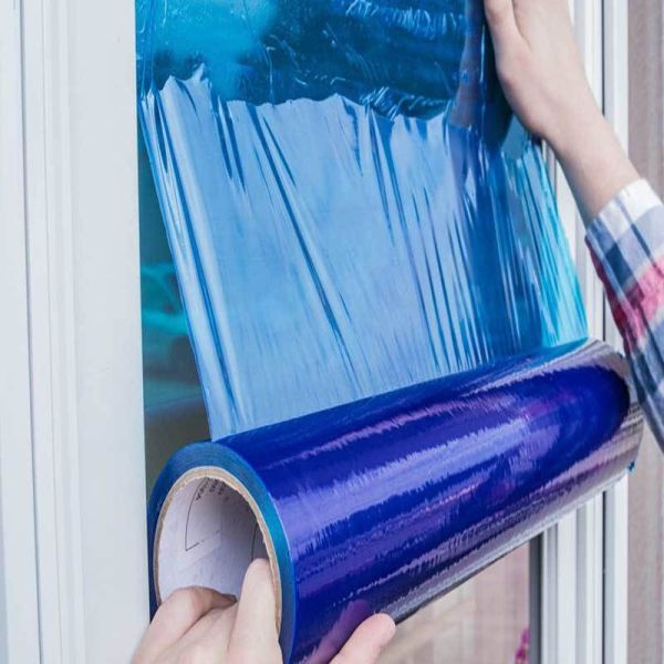 50 Micron Window Glass Protection Film with Acrylic Adhesive for Residue-Free Removal and Surface Protection