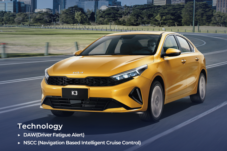 Kia K3 Low Emission Petrol Cars Left Hand Sedan 200km/H