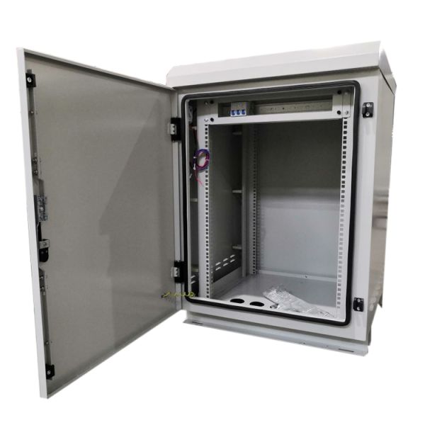 IP65 14U Outdoor Telecom Cabinet Powder Coating Finish
