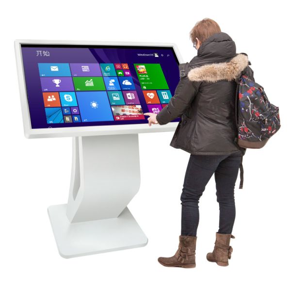 Indoor Interactive Touch Screen Totem Digital Signage Display Kiosk 55 Inch