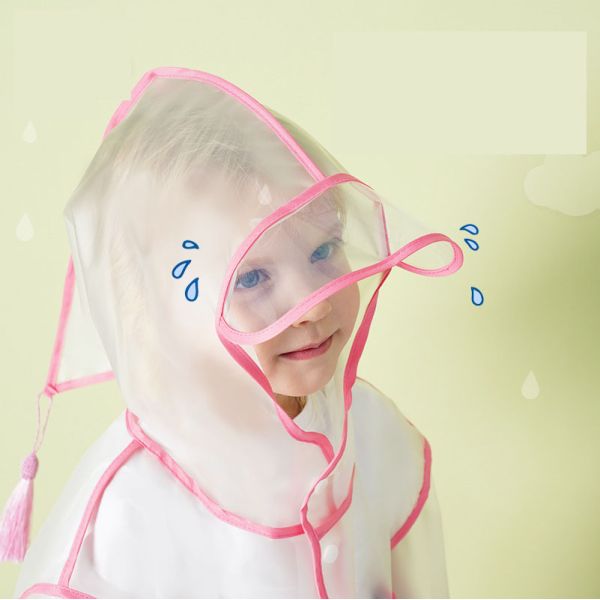 Single-Person Rainwear Little Dinosaur Cartoon Poncho for Elementary School Students