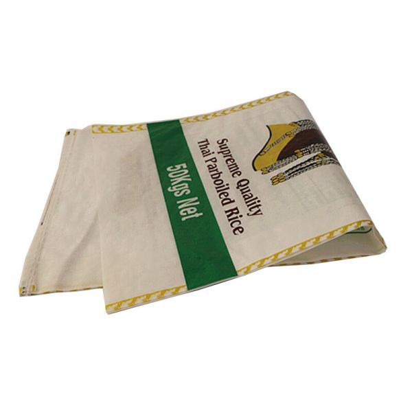 Leak Resistant PP Woven Rice Bag , BOPP Laminated Rice 25kg Bag