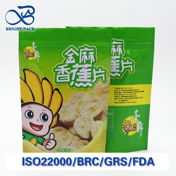 Eco-Friendly Stand Up Bags For Dried Fruits Packaging With Oxygen-Barrier And Full-Color Printing.