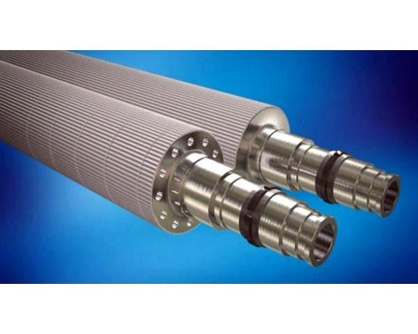 2Cr13 / 20CrNiMo  Diameter 250 - 600mm  Corrugated Iron Glass Forming Roller for Glass Calender Line Wear Resistant