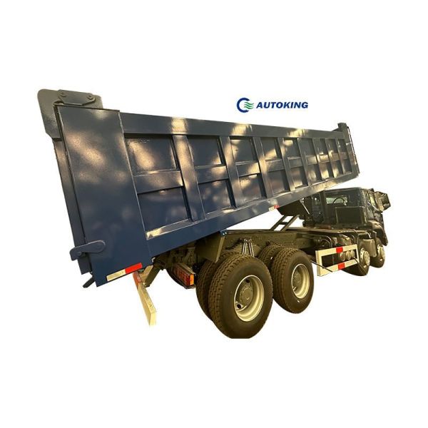 Camion benne basculante 8x4 12 roues 380CV avec conduite à droite, capacité de charge de 31 à 40 tonnes et norme d'émission Euro 2