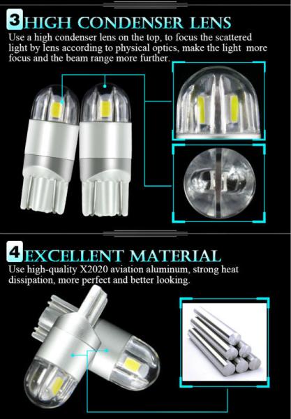 Super Bright LED Headlight Kits For Cars 6000K Color Temp T10 Model Number