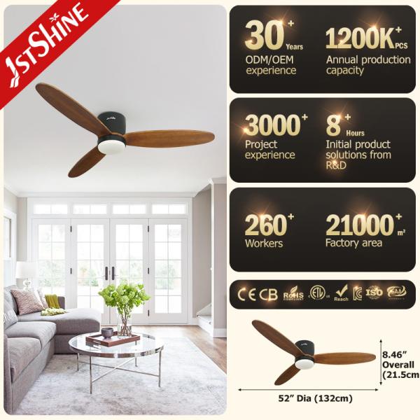 O fã de teto remoto decorativo moderno do diodo emissor de luz nivela a iluminação da cor da montagem 3