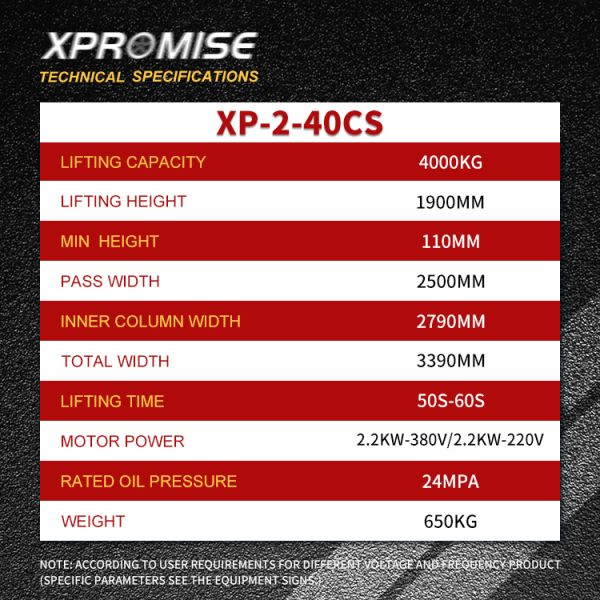 Equipment Vehicles Clear Floor Hoist Hydraulic Auto Two Post Car Lift