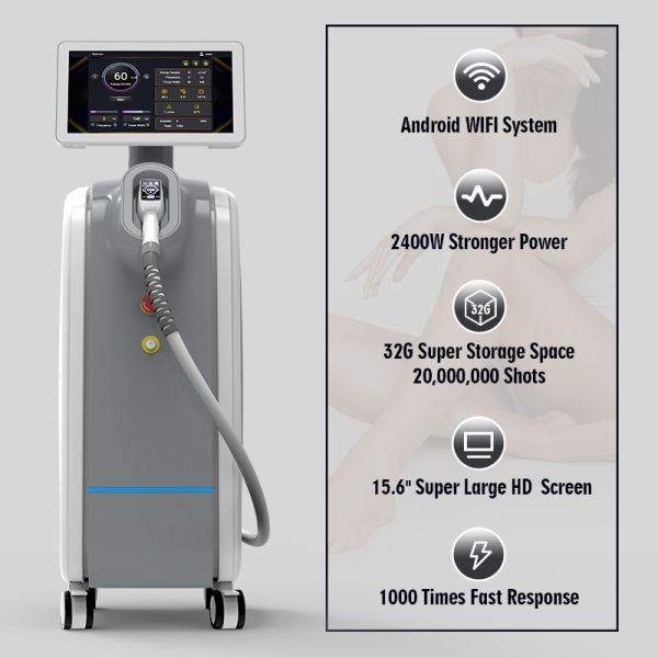 Painless Permanent 1-400ms Diode Hair Removal Machine Oem Available