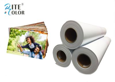 A resina 190gsm lisa revestiu o papel da foto, papel de seda da foto do grande formato para a impressora a jato de tinta