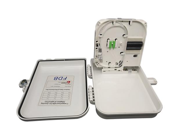 Fiber Optic 2-Entry Cable Gland 16 Out 16 Core 1x16 Splitter Box for Networking