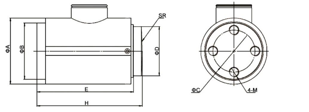 Compression Load Cell, Column type, 15 ton/30 ton/50 ton to 200 ton