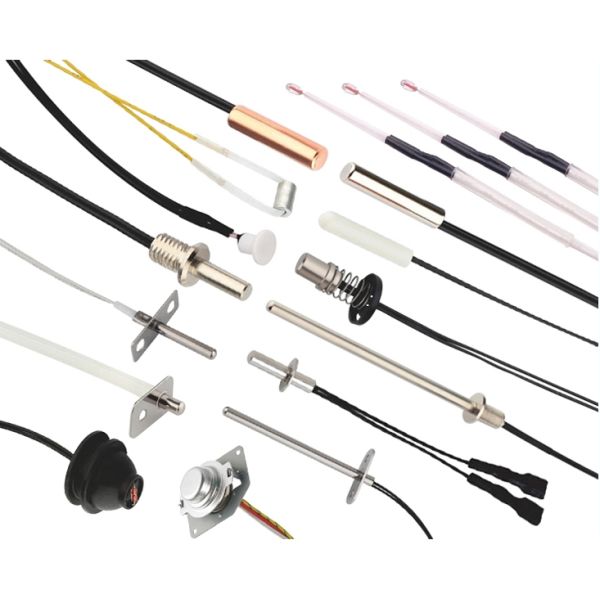 100k Ohms 3950k 1% Ntc Temperature Sensor Stainless Steel Probe For Oil Press