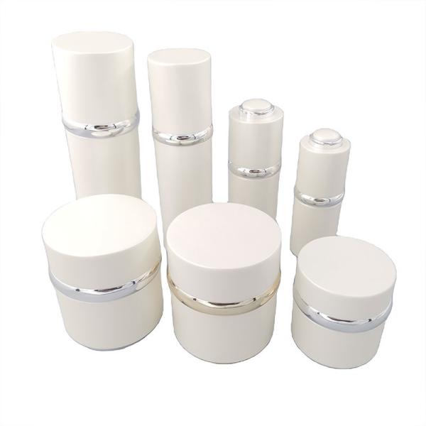 White 50ml Cosmetic Packaging Set Eco Dropper Bottle Press Pump Jar