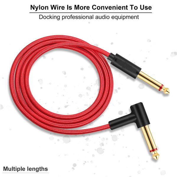 6.5mm Jack 5m 10m 15m  Guitar Mixer Amplifier Bass Cable