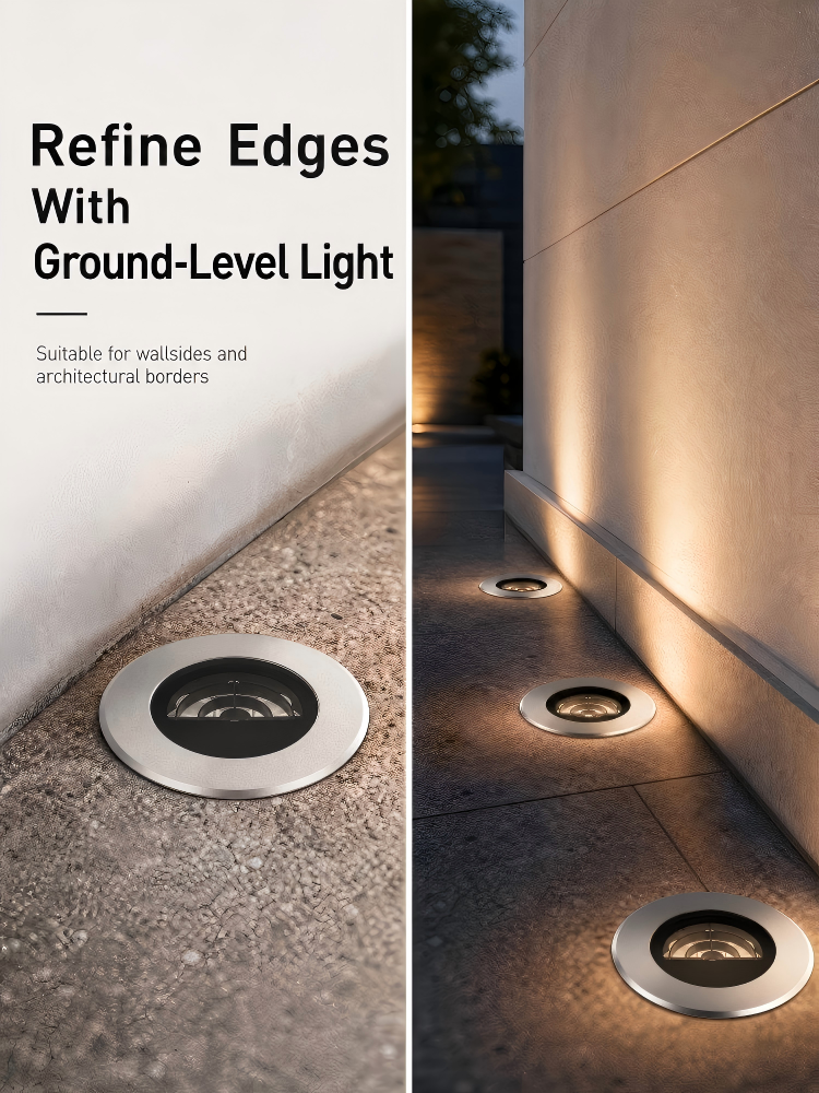 Flush Mount Ground Uplight 12W Ultra Thin 43mm Landscape Spot IP68 Waterproof - MB170