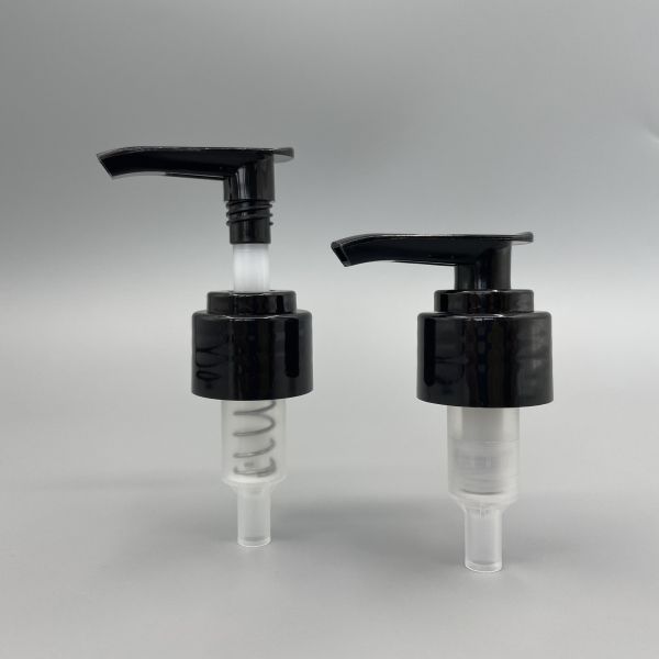 Закрытие лосьона черноты насоса 28mm распределителя PE 24mm ровное для дезинфицирующего средства руки