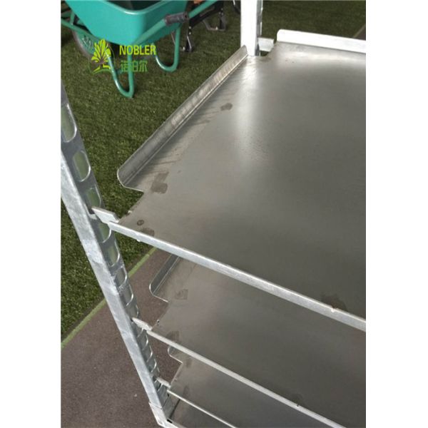 Metal Flower Cart Shipping Cart Metal Plant Greenhouse Trolley Danish Cart