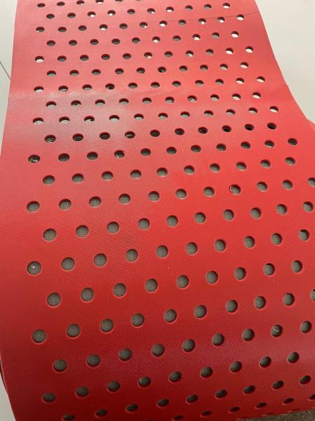 Padrão de FDA da correia transportadora do Pvc do produto comestível com furos